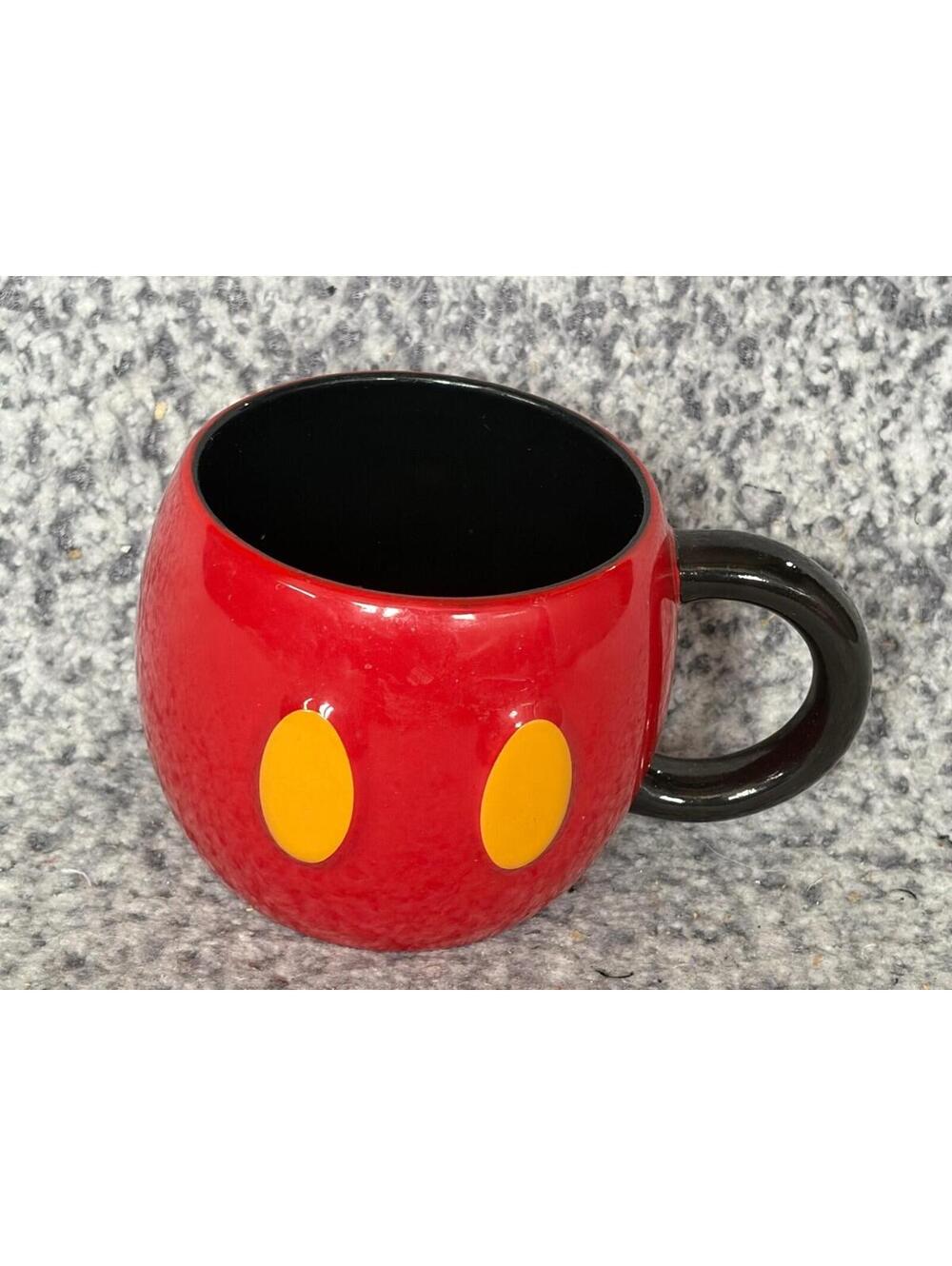 Disney Mickey Mouse Red Pants Yellow Buttons Coffee Mug - Disney Store Exclusive
